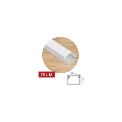 ელექტრო სადენის ღარი 25x16