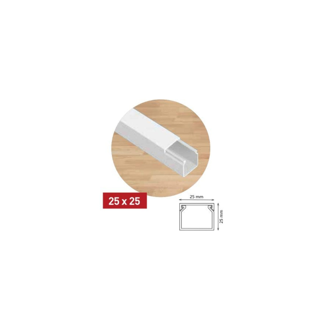 ელექტრო სადენის ღარი 25x25