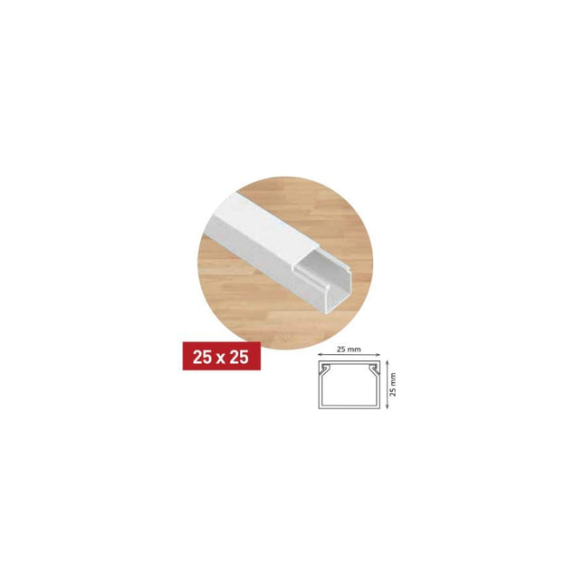 ელექტრო სადენის ღარი 25x25