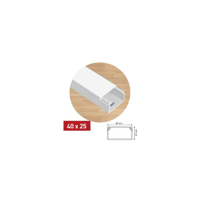 ელექტრო სადენის ღარი 40x25