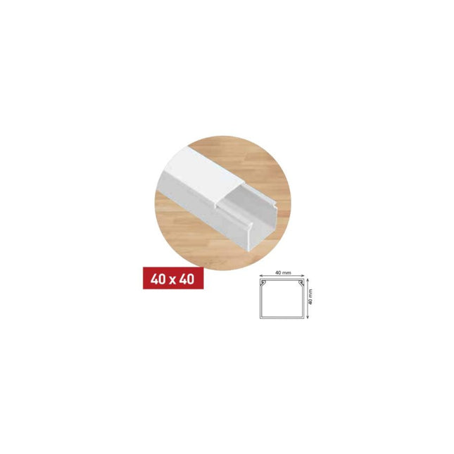ელექტრო სადენის ღარი 40x40