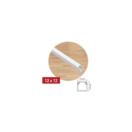 ელექტრო სადენის ღარი 12x12