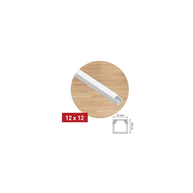 ელექტრო სადენის ღარი 12x12