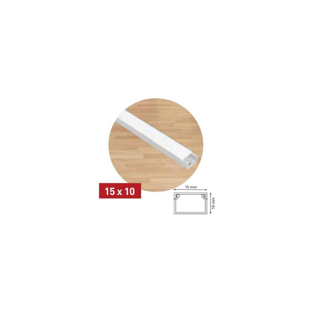ელექტრო სადენის ღარი 15x10