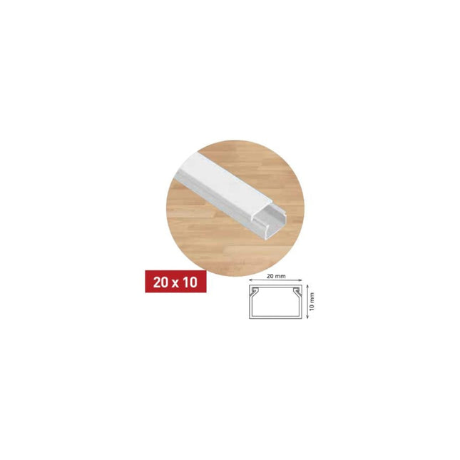 ელექტრო სადენის ღარი 20x10