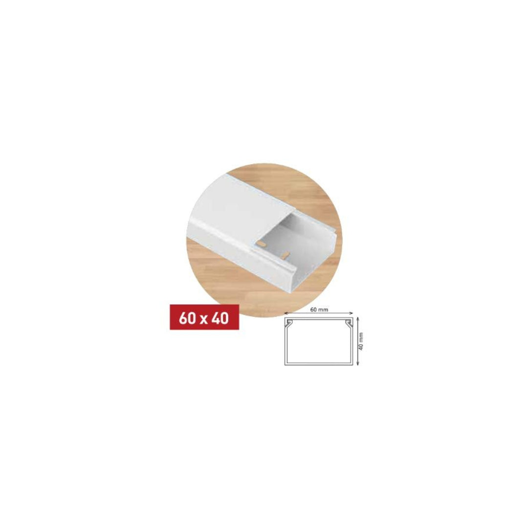 ელექტრო სადენის ღარი 60x40