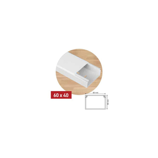 ელექტრო სადენის ღარი 60x40
