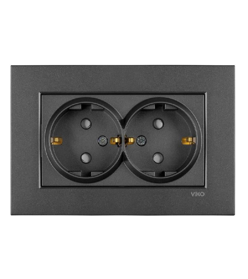 როზეტი VIKO 2-ნი დამიწებით