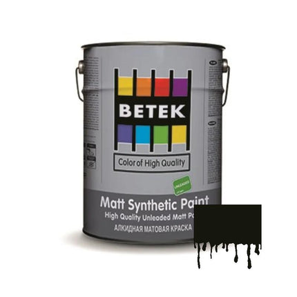 Betek Matt Synthetic Paint 2.5L #25 Black