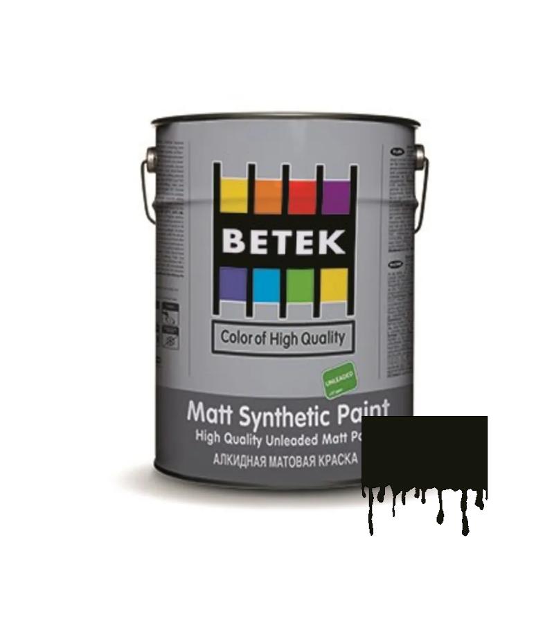 საღებავი Betek Matt Synthetic Paint 2.5ლტ #25 შავი
