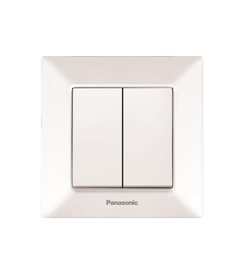 გადამრთველი PANASONIC 2-ნი (თეთრი)