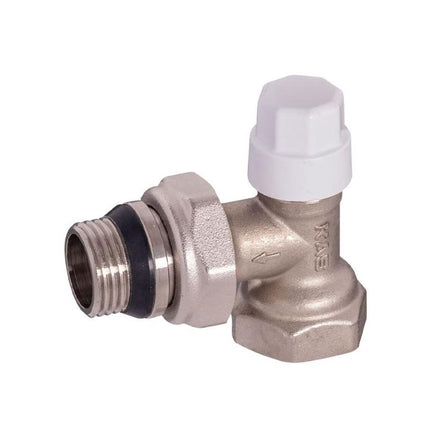 Radiator valve tailpiece 1/2" angle with gasket