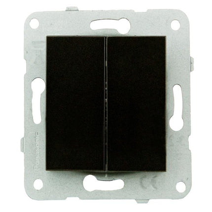 გადამრთველის მექანიზმი 2-ნი KARRE PLUS BLACK WKTT00092BL-EU1 "Panasonic"