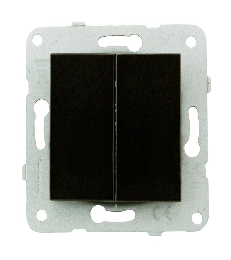 გადამრთველის მექანიზმი 2-ნი KARRE PLUS BLACK WKTT00092BL-EU1 "Panasonic"