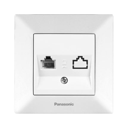 როზეტი PANASONIC ტელეფონის (თეთრი)