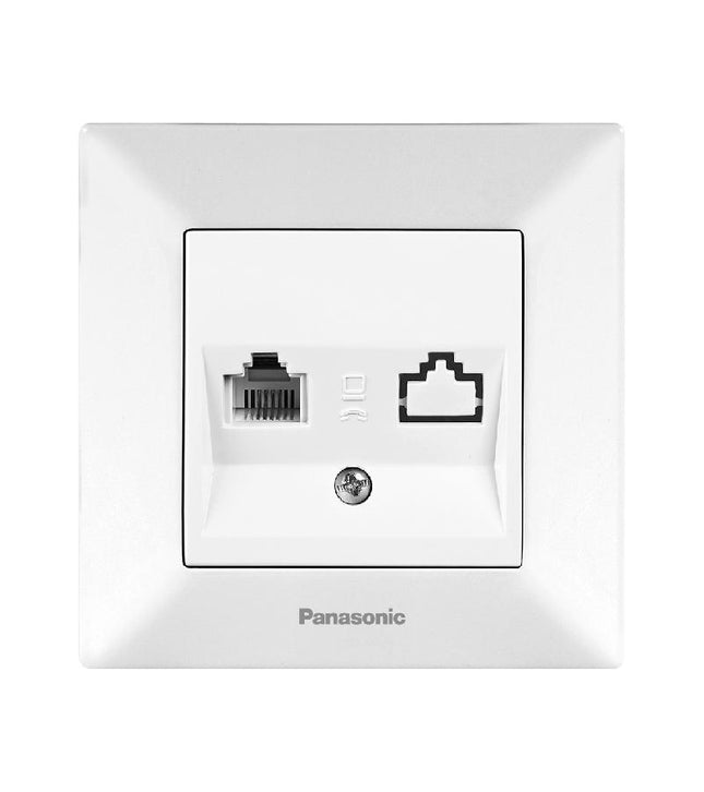 როზეტი PANASONIC ტელეფონის (თეთრი)