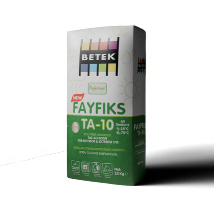 ფისოვანი ცემენტი BETEK FAYFIKS TA-10 25კგ ტომარა (ყინვაგამძლე)