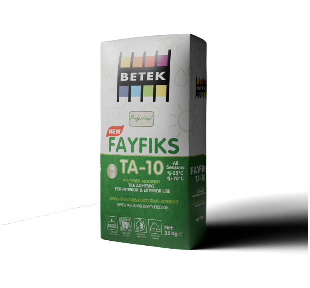 ფისოვანი ცემენტი BETEK FAYFIKS TA-10 25კგ ტომარა (ყინვაგამძლე)