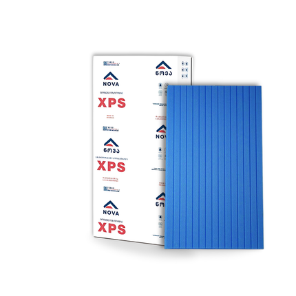 ექსტრუდირებული პოლისტიროლი XPS 5სმX60X120 (8 ცალიანი შეკვრა) TIP1500 ლურჯი