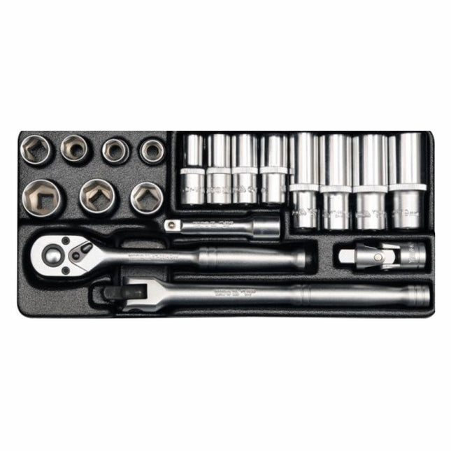 თავაკების ნაკრები 3/8" 19ც იტ-38641