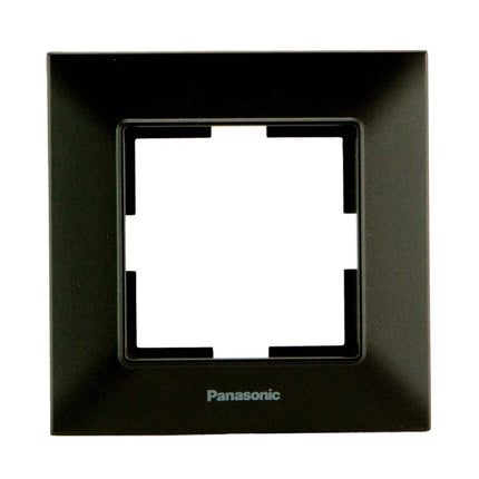 ჩამრთველ-როზეტის კანტი Arkadia Slim 1-ნი BLACK WNTF08012BL-EU1 "Panasonic"