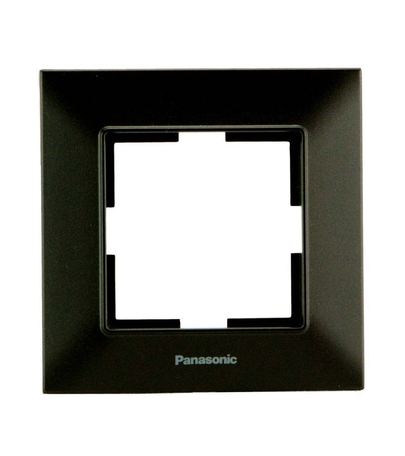 ჩამრთველ-როზეტის კანტი Arkadia Slim 1-ნი BLACK WNTF08012BL-EU1 "Panasonic"