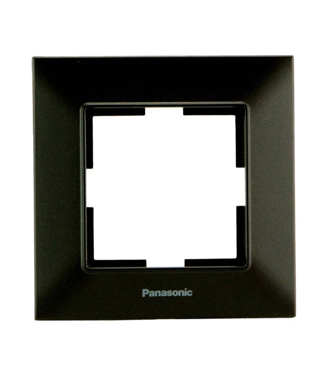 ჩამრთველ-როზეტის კანტი Arkadia Slim 1-ნი BLACK WNTF08012BL-EU1 "Panasonic"