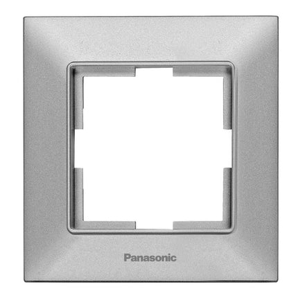 ჩამრთველ-როზეტის კანტი Arkadia Slim 1-ნი SILVER WNTF08012SL-EU1 "Panasonic"