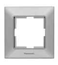 ჩამრთველ-როზეტის კანტი Arkadia Slim 1-ნი SILVER WNTF08012SL-EU1 "Panasonic"