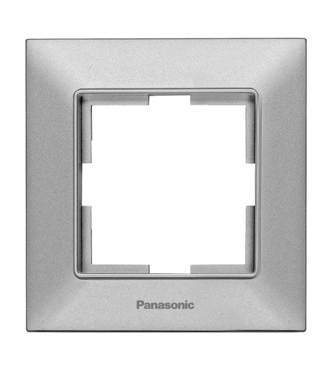 ჩამრთველ-როზეტის კანტი Arkadia Slim 1-ნი SILVER WNTF08012SL-EU1 "Panasonic"
