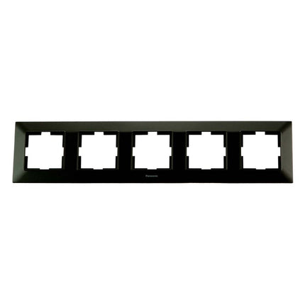 ჩამრთველ-როზეტის კანტი Arkadia Slim 5-ნი BLACK WNTF08052BL-EU1 "Panasonic"