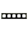 ჩამრთველ-როზეტის კანტი Arkadia Slim 5-ნი BLACK WNTF08052BL-EU1 "Panasonic"