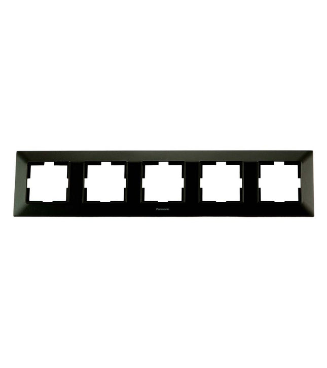 ჩამრთველ-როზეტის კანტი Arkadia Slim 5-ნი BLACK WNTF08052BL-EU1 "Panasonic"