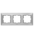 ჩამრთველ-როზეტის კანტი Arkadia Slim 3-ნი SILVER WNTF08032SL-EU1 "Panasonic"
