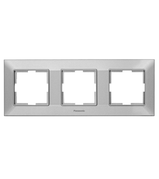 ჩამრთველ-როზეტის კანტი Arkadia Slim 3-ნი SILVER WNTF08032SL-EU1 "Panasonic"