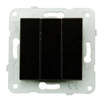 გადამრთველის მექანიზმი 3-ნი KARRE PLUS BLACK WKTT00152BL-EU1 "Panasonic"