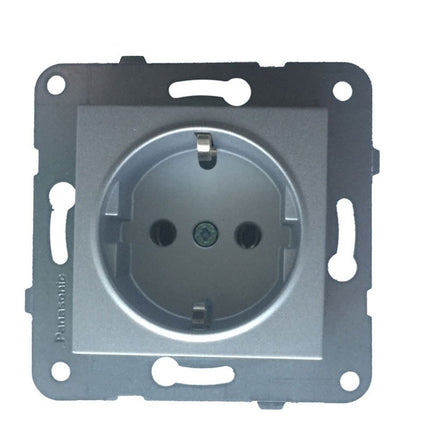 როზეტის მექანიზმი დამიწებით KARRE PLUS SILVER WKTT02022SL-EU1 "Panasonic"
