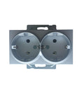 როზეტის მექანიზმი 2-ნი დამიწებით KARRE PLUS SILVER WKTT02052SL-EU1 "Panasonic"