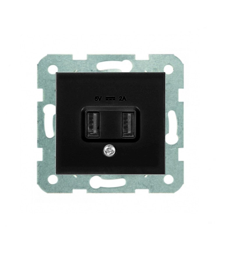 როზეტის მექანიზმი USB 5v-2a KARRE PLUS BLACK WKTT02312BL-EU1 "Panasonic"