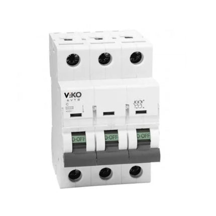 ელექტრო დამცველი 3x50A C 4.5 kA 6VTB-3C50 "VIKO"