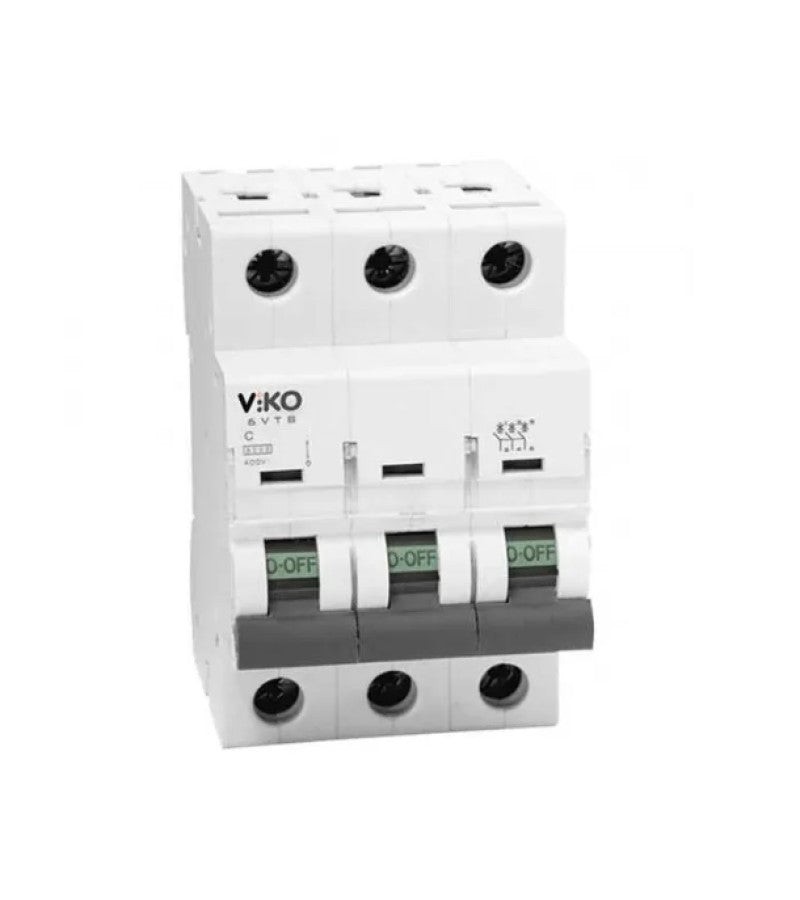 ელექტრო დამცველი 3x50A C 4.5 kA 6VTB-3C50 "VIKO"