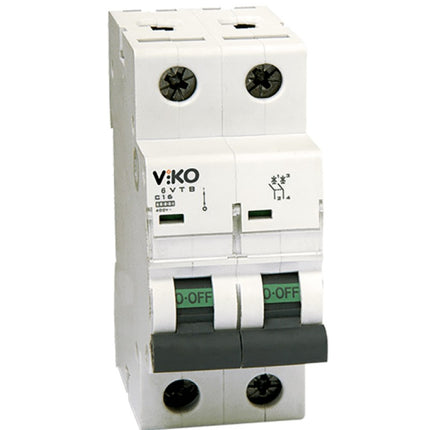 ელექტრო დამცველი 2x100A C 6 kA 6VTB-2C100 "VIKO"