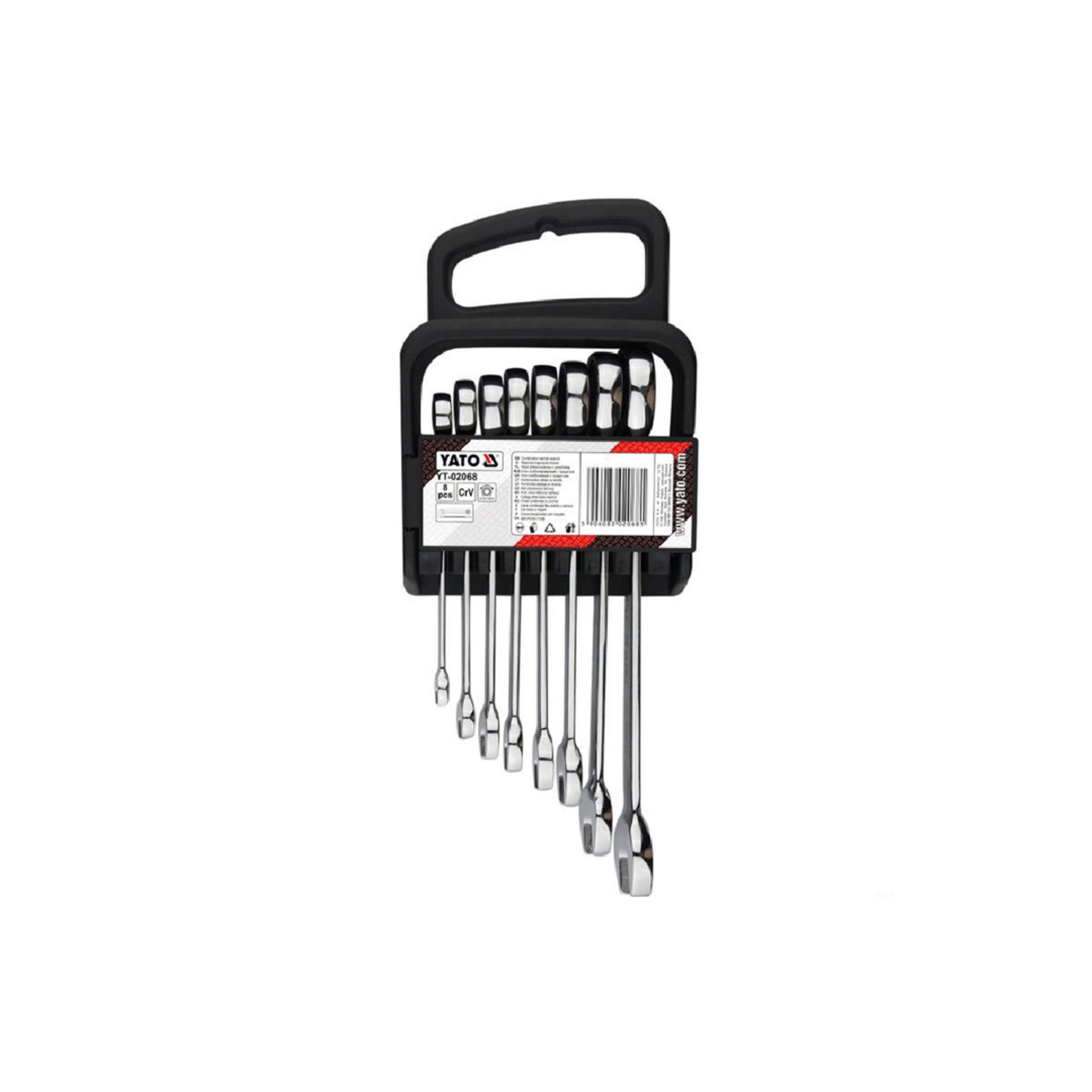 ხრუტუნა ქანჩის გასაღების ნაკრები 8ც 8-19მმ იტ-02068