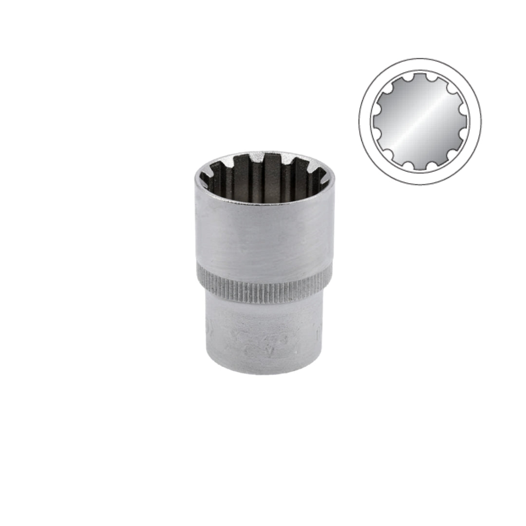 დაბალი თავაკი ქანჩის მოსახსნელი SPLINE 1/2" იატო