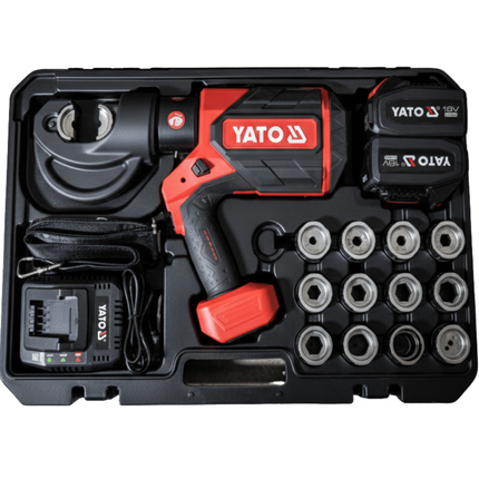 კაბელის ბუნიკის საპრესი 18V 2X4 Ah ჩ/გ იტ-22855