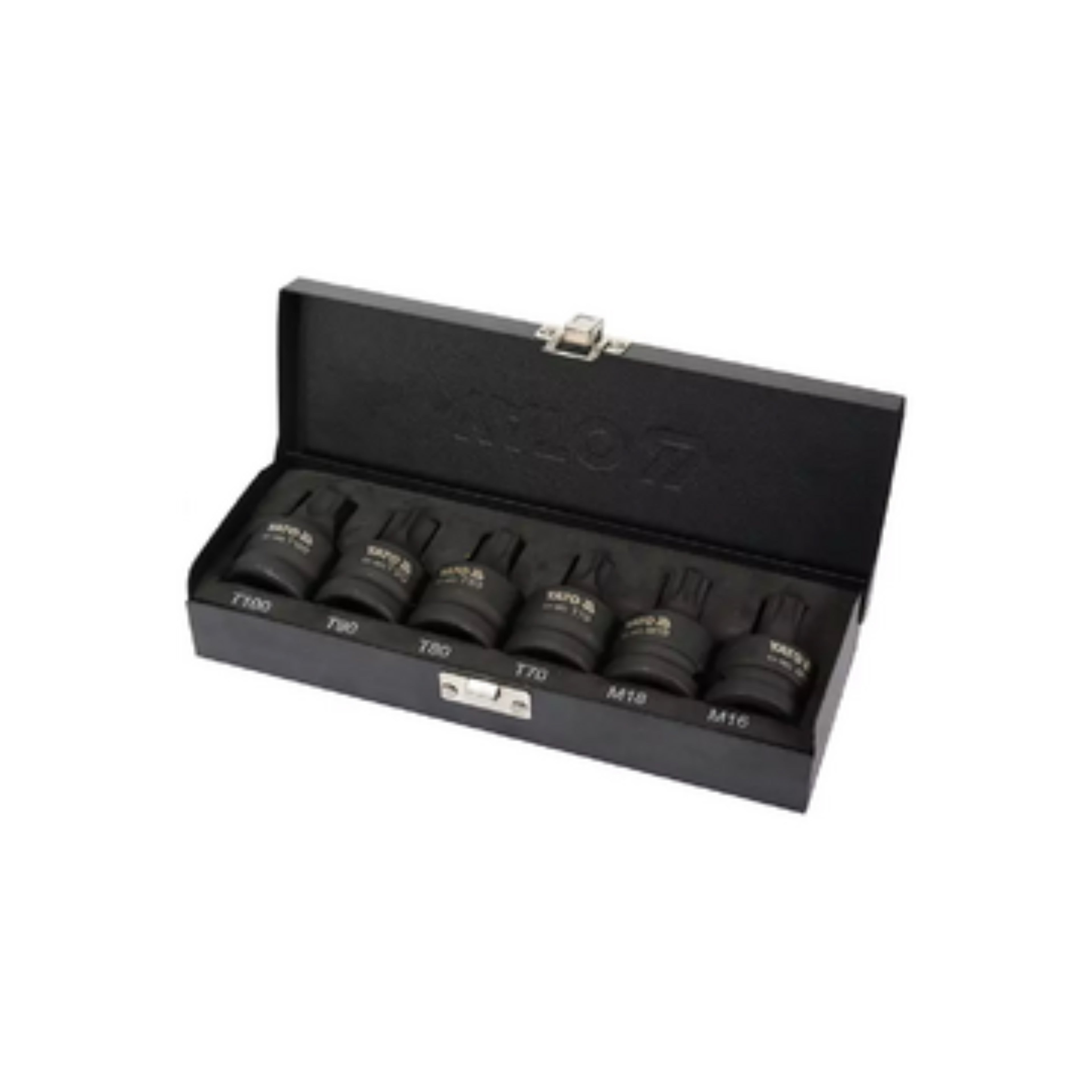 ვარსკვლავა ყანჩის მოსახსნელის ნაკრები (შავი) 6ც 3/4" იტ-10653