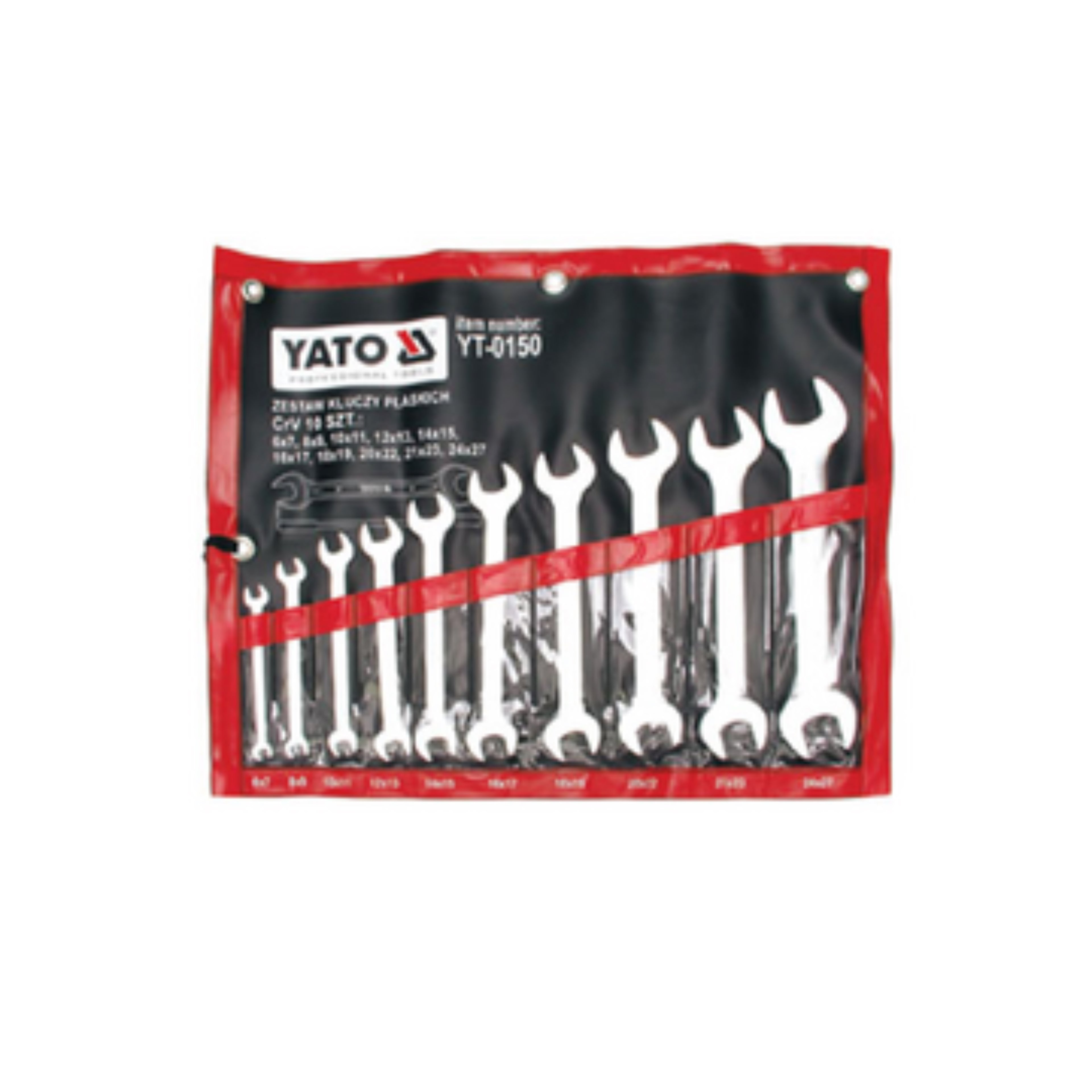 ორმხრივ გახსნილი ყანჩის გასაღების ნაკრები 10ც იტ-0150