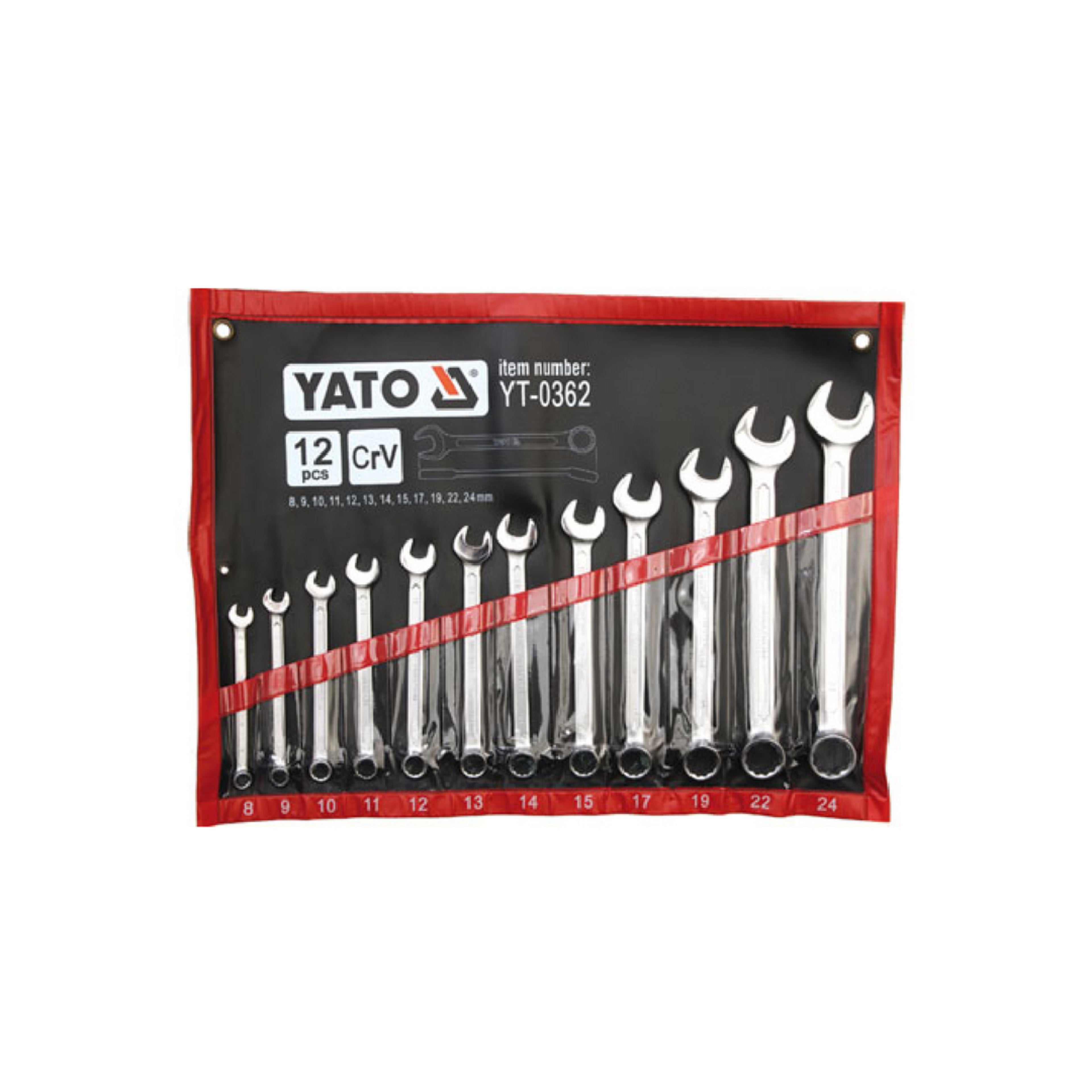 არგასახსნელი (კომბინირებული) ყანჩის გასაღების ნაკრები 12ც იტ-0362