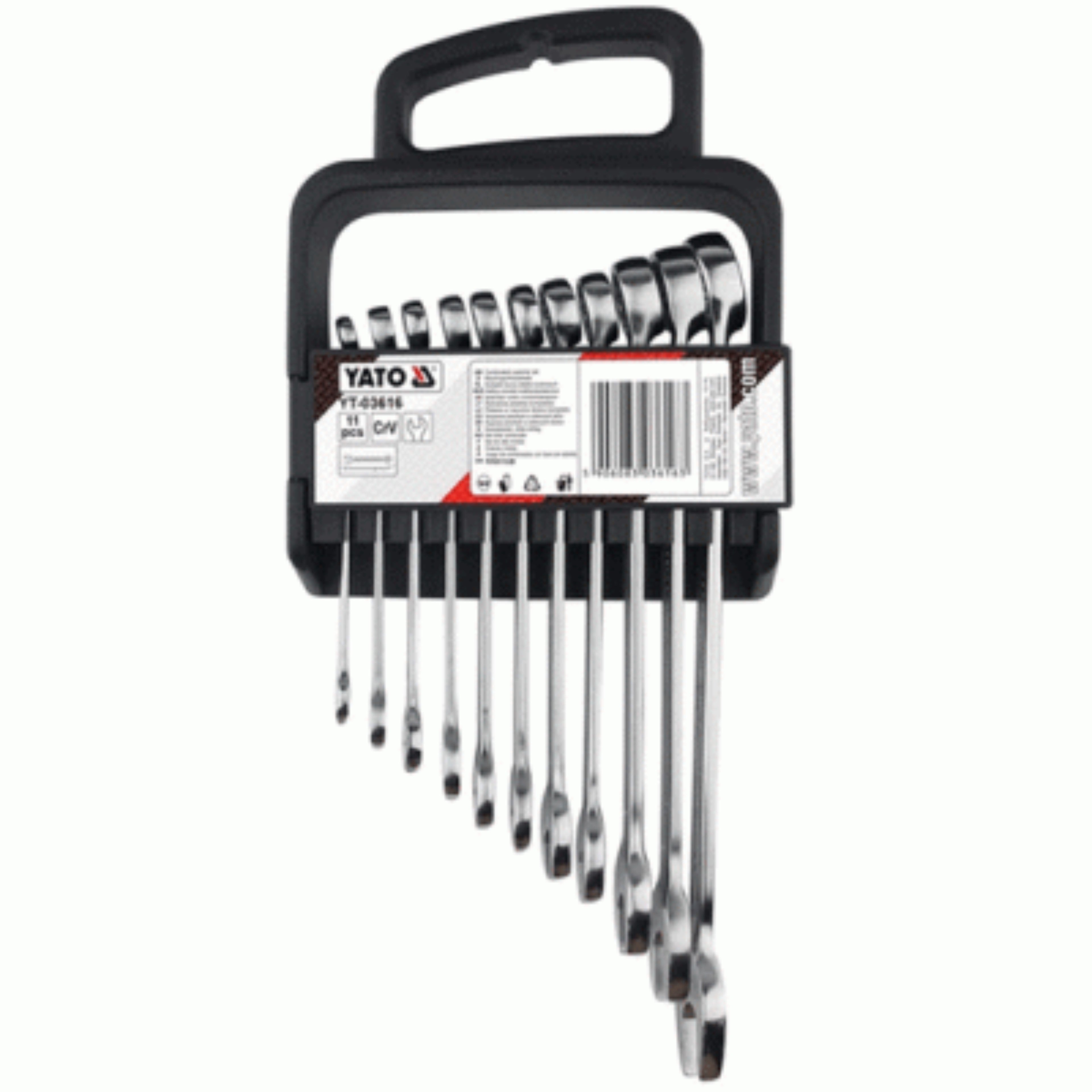 არგასახსნელი (კომბინირებული) ყანჩის გასაღების ნაკრები 11ც იტ-03616