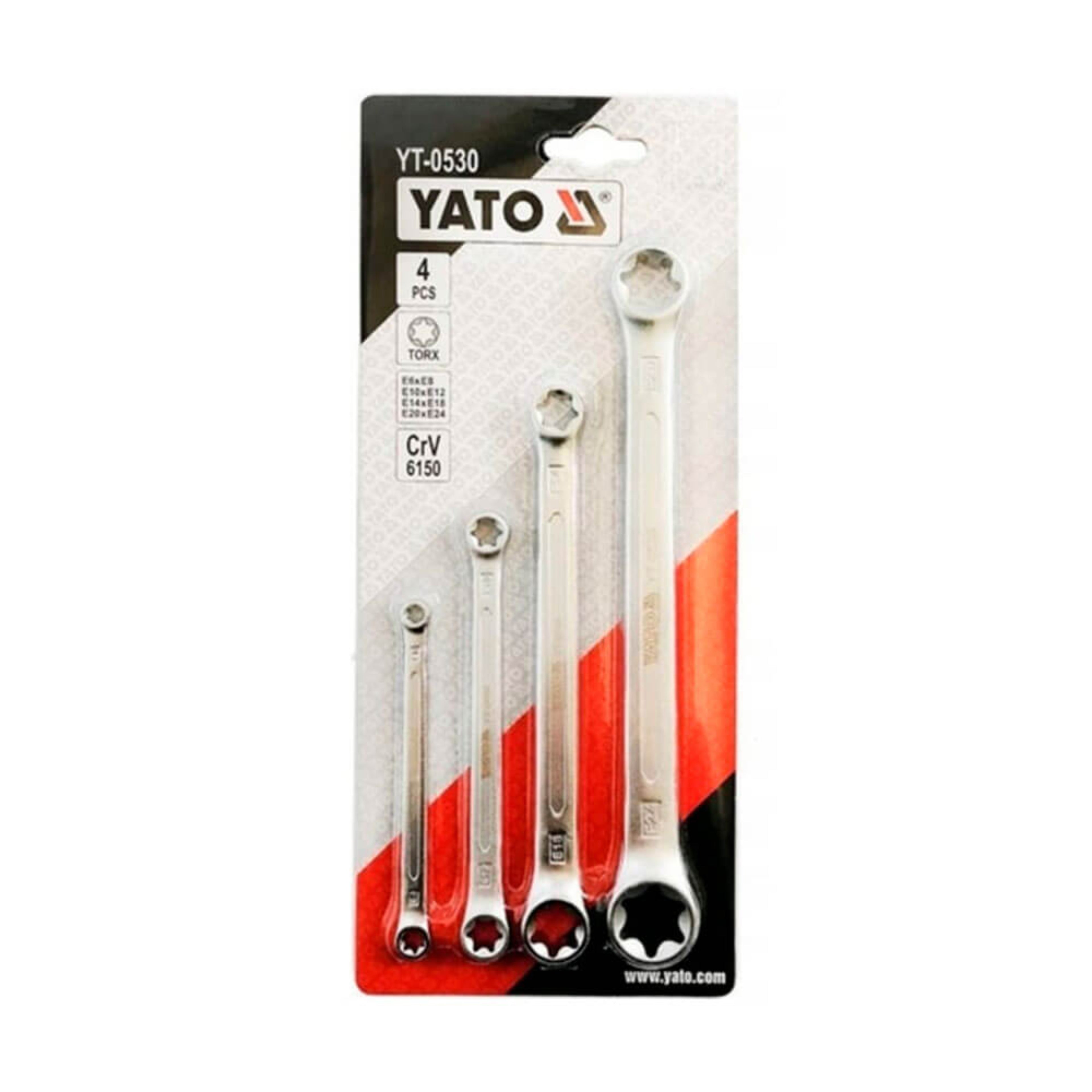 ორმხრივად დახურული ყანჩის გასაღების ნაკრები 4ც იტ-0530